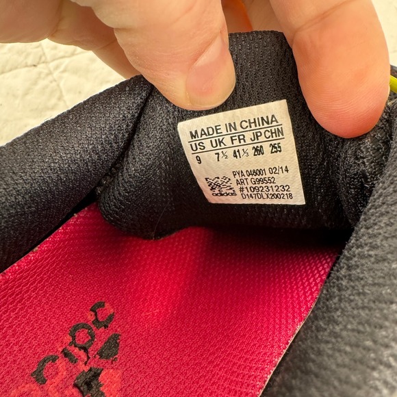 Adidas Vigor TR G99552 Black Red Running Hike Shoes Womens Size 9 - Picture 8 of 10